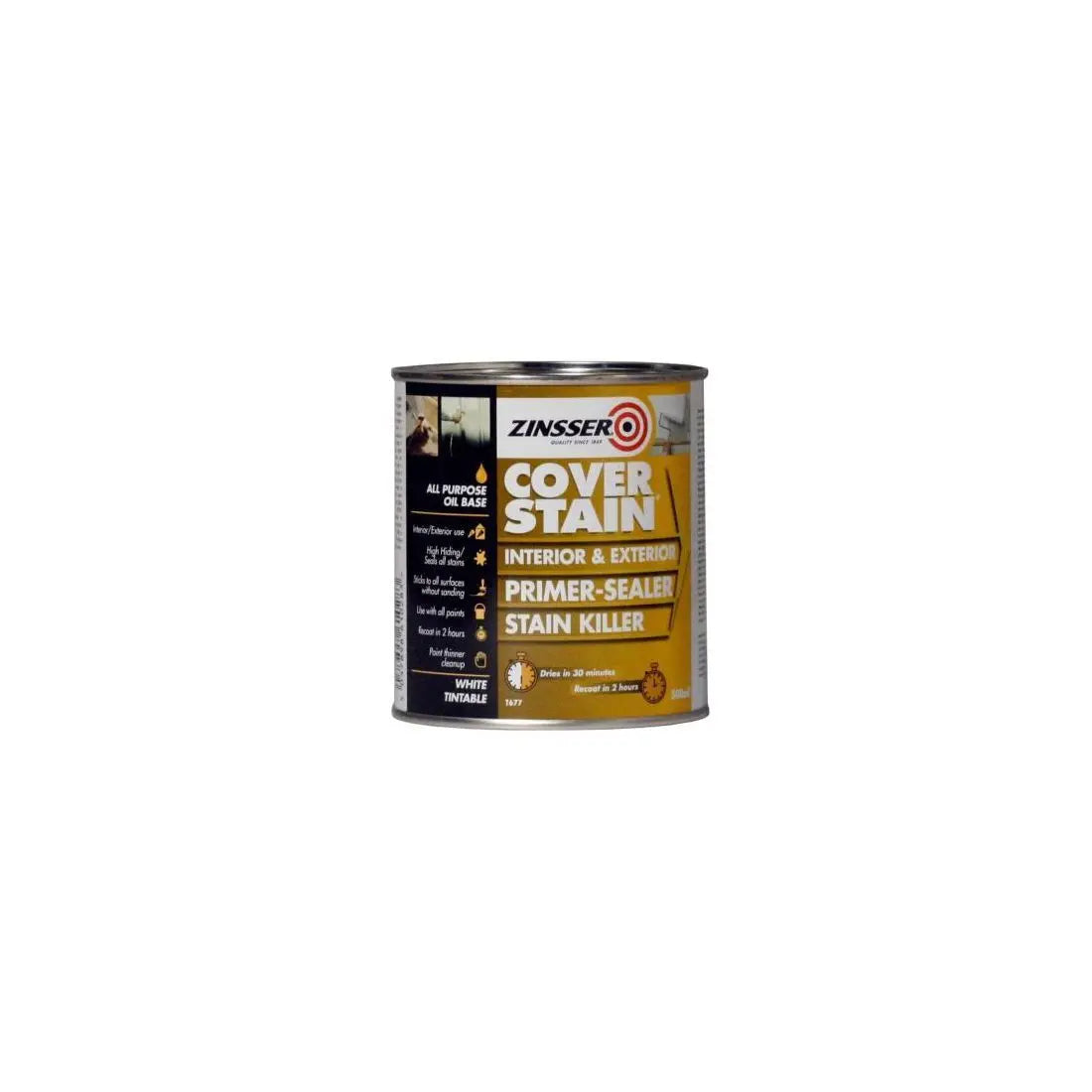 ZINSSER COVER STAIN PRIMER SEALER 500ML RELAY