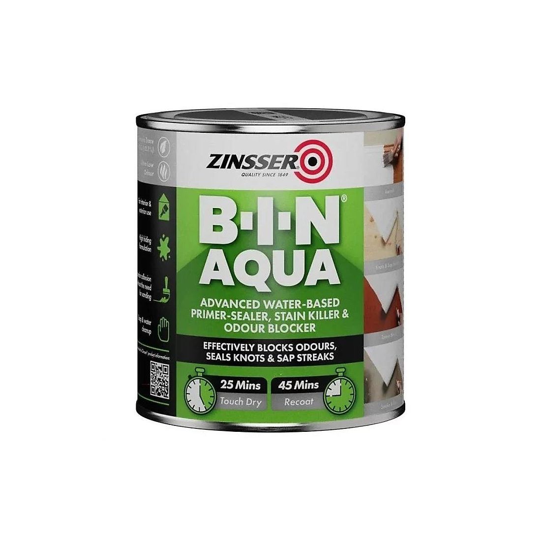ZINSSER B-I-N AQUA 500ML