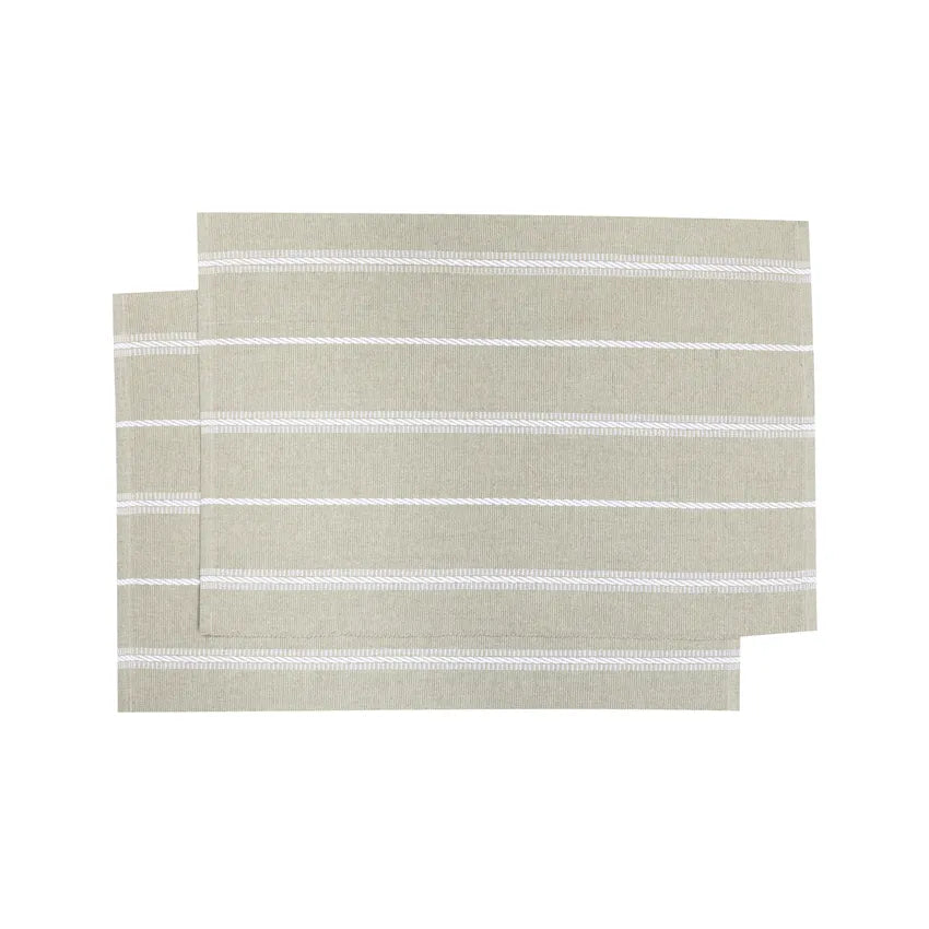 TABLE MATS HERMAN BEIGE SET OF TWO 35 X 45 CM