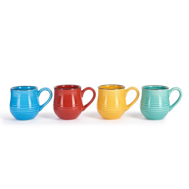 LA CAFETIERE MYSA CERAMIC ESPRESSO MUGS SET OF FOUR