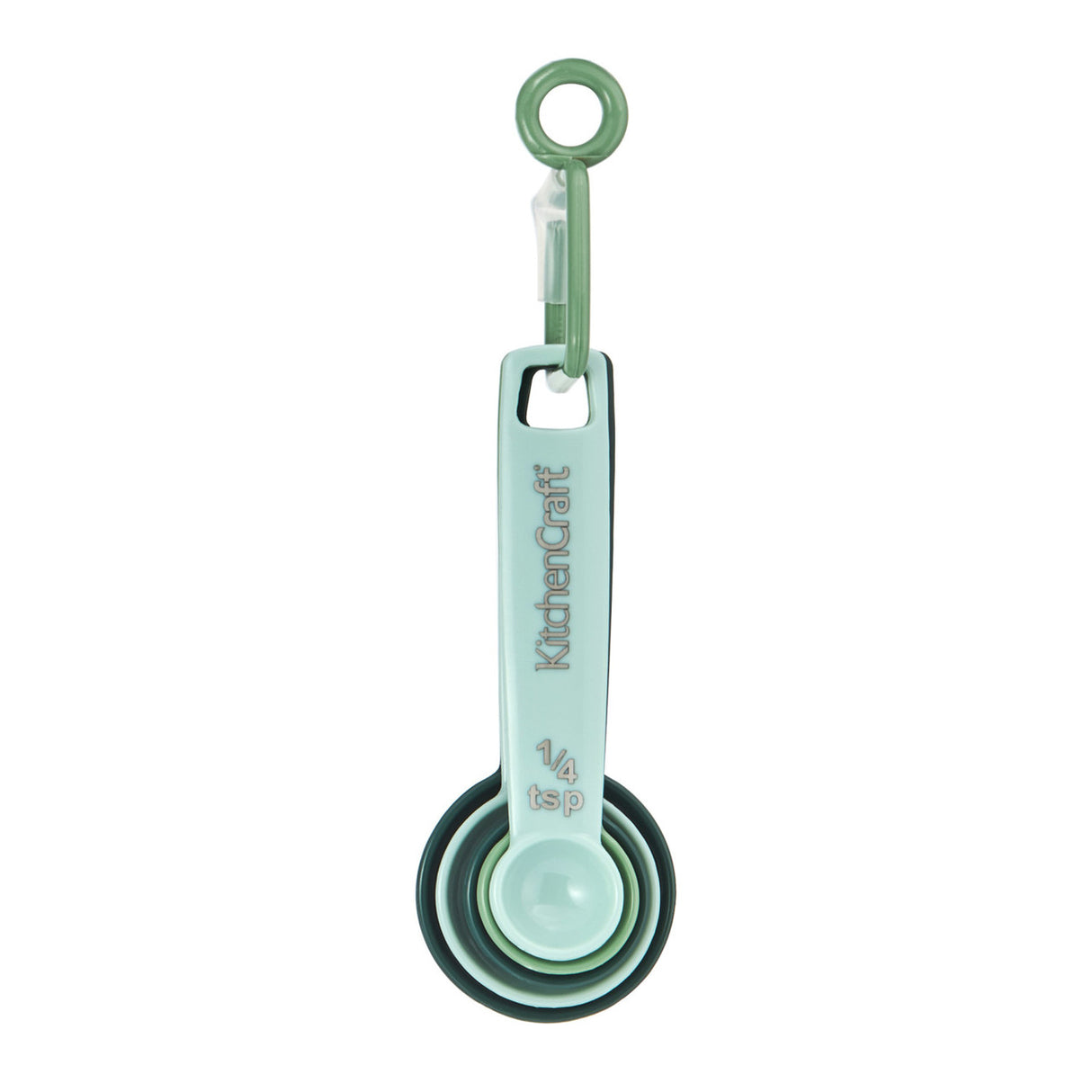 SET 5 MEASURING SPOONS BLUE & GREEN