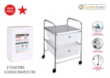 2 TIER METAL TROLLEY