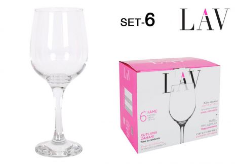 SET 6 FAME HIGH WINE GLASSES