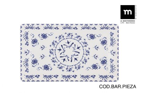 RECTANGULAR PLATE 25X15cm BLUR