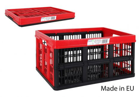 BLACK/RED FOLDING CRATE