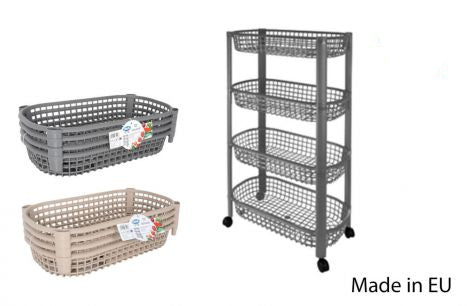 4 BASKET TROLLEY