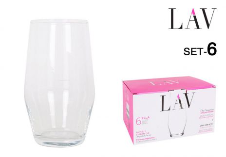 SET OF 6 GLASSES ELLA
