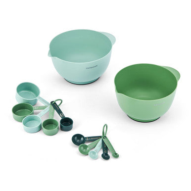 BLUE MIXING AND MEASURING SET 12 PCE