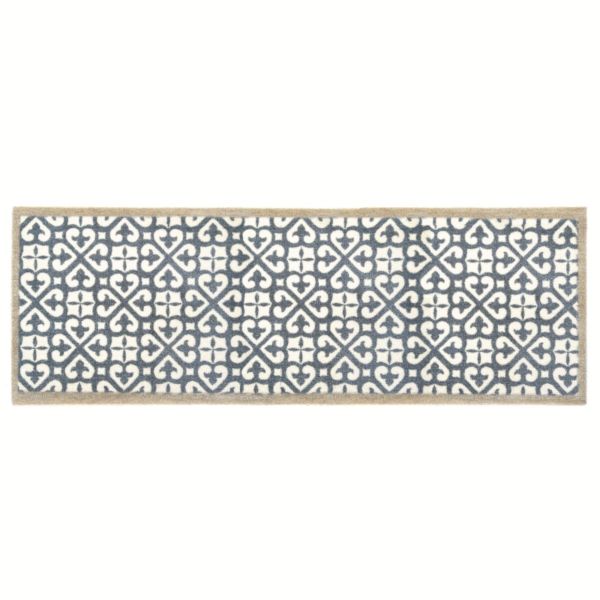 MAT HARLEQUIN BLUE TILE RUNNER 50 X 150 CM