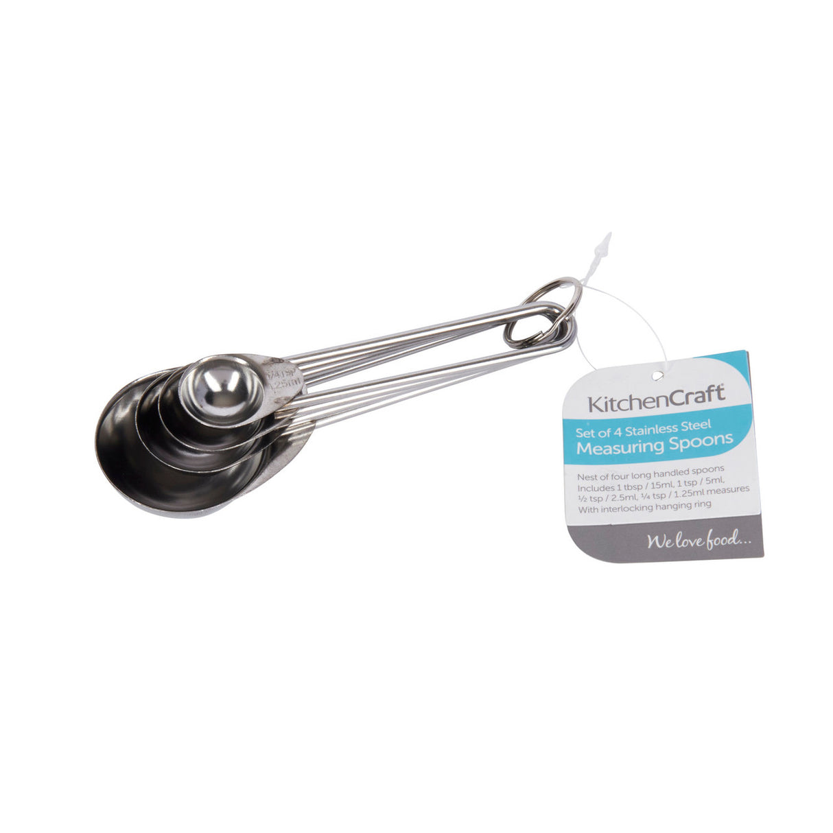KITCHEN CRAFT 4 PIECE MEASURING SPOON SET