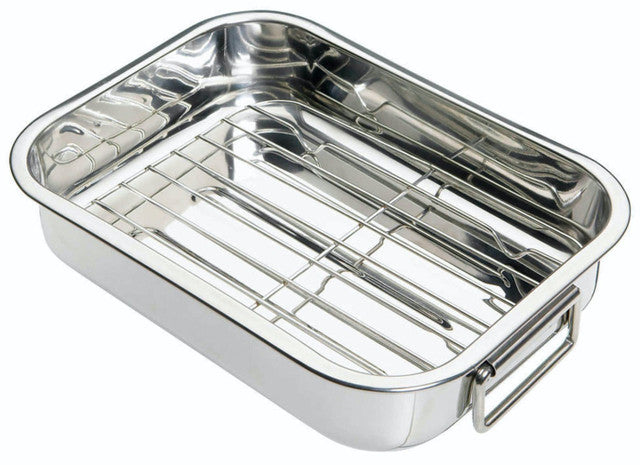 KITCHEN CRAFT STAINLESS STEEL ROASTING PAN 27.5CM X 20CM