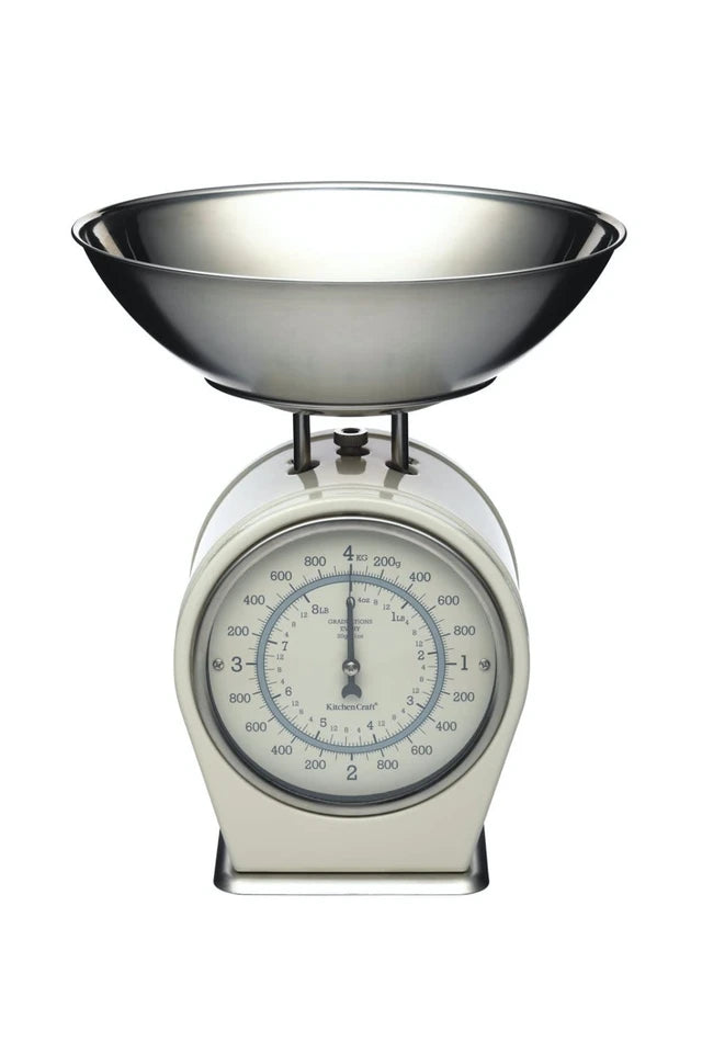 LIVING SCALES 4 KG MECHANICAL CREAM