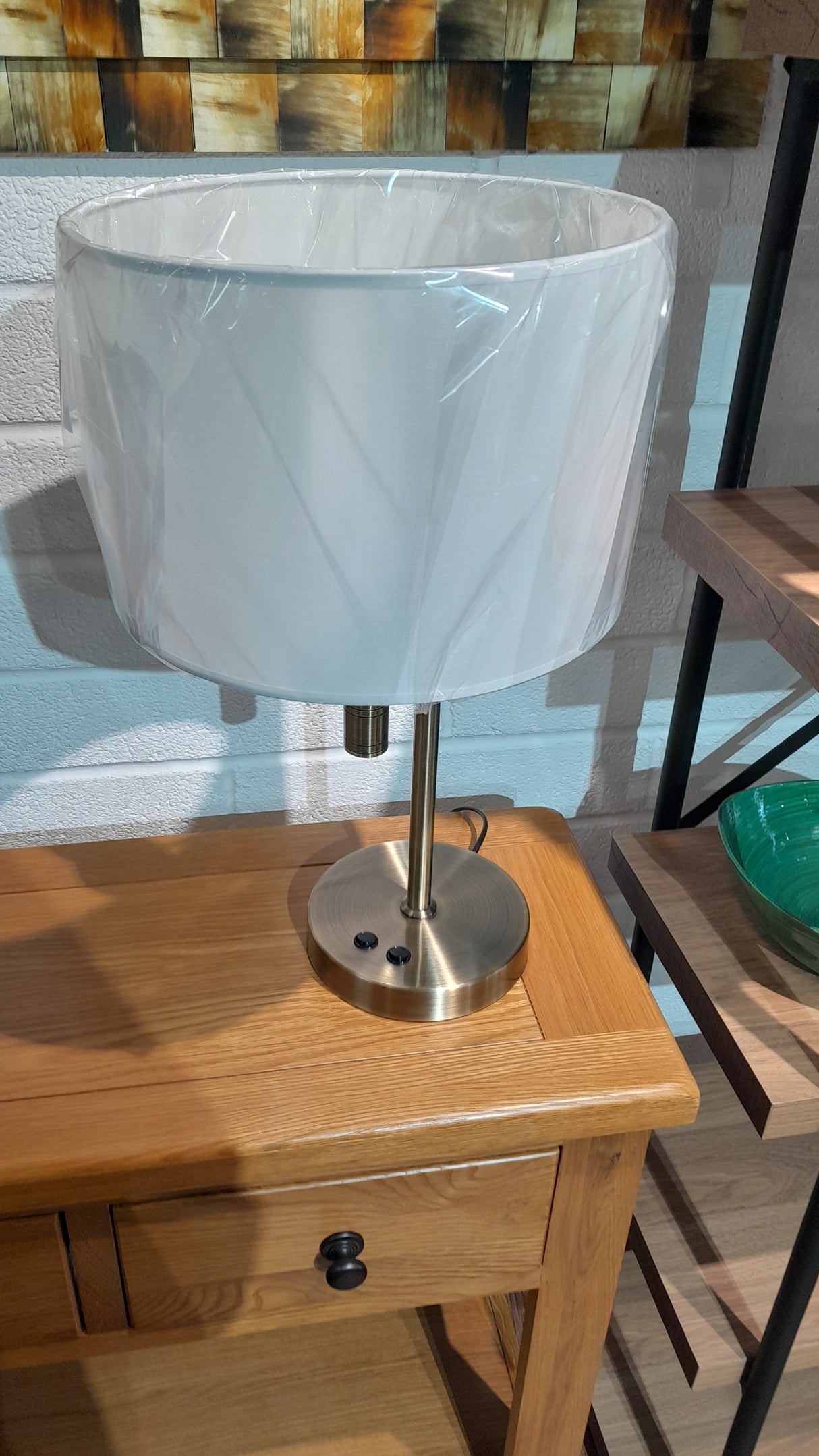 Ashley 3W LED & USB Antique Brass