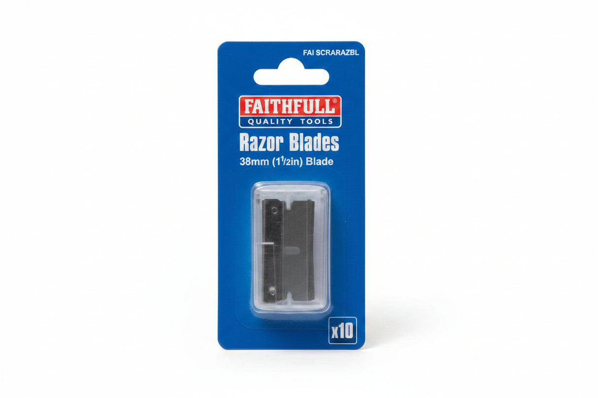 Faithfull Razor Blades Pack of 10