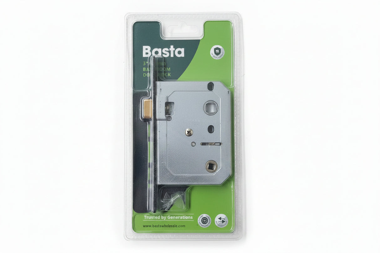 Basta Privacy Internal Door Lock Black 76mm