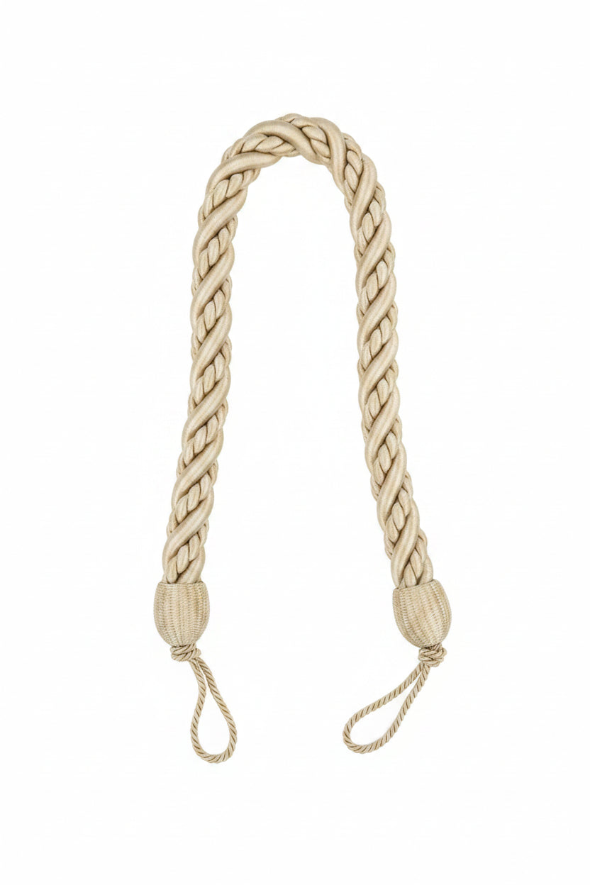 TIEBACKS LEAD GREY ROPE