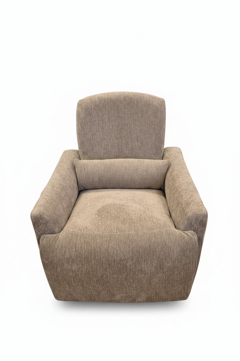 Single Recliner with Pillow - Brown