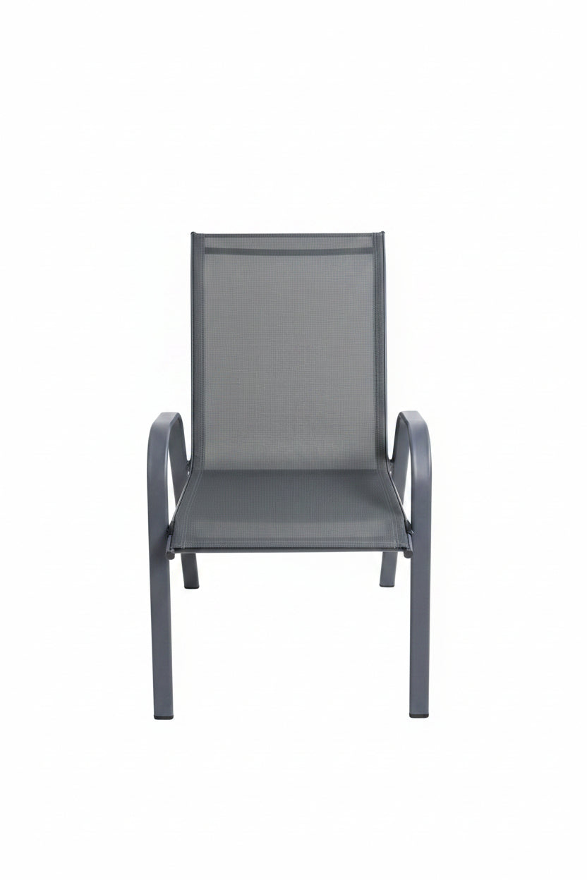STACKING GARDEN CHAIR GRAPHITE