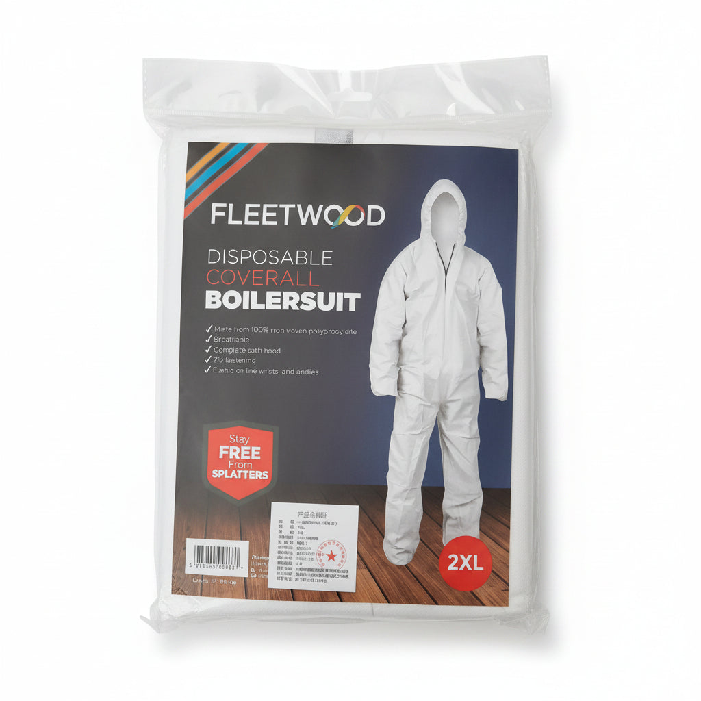 Fleetwood Disposable Coverall Boilersuit 2XL