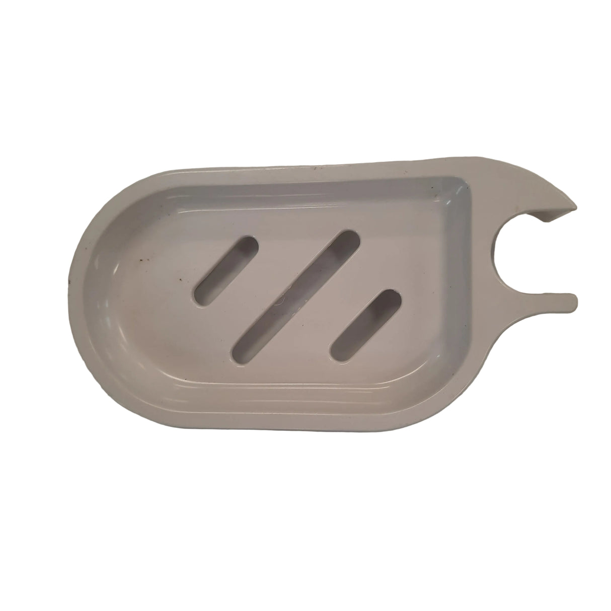 RISER RAIL C/W SOAP DISH WHITE