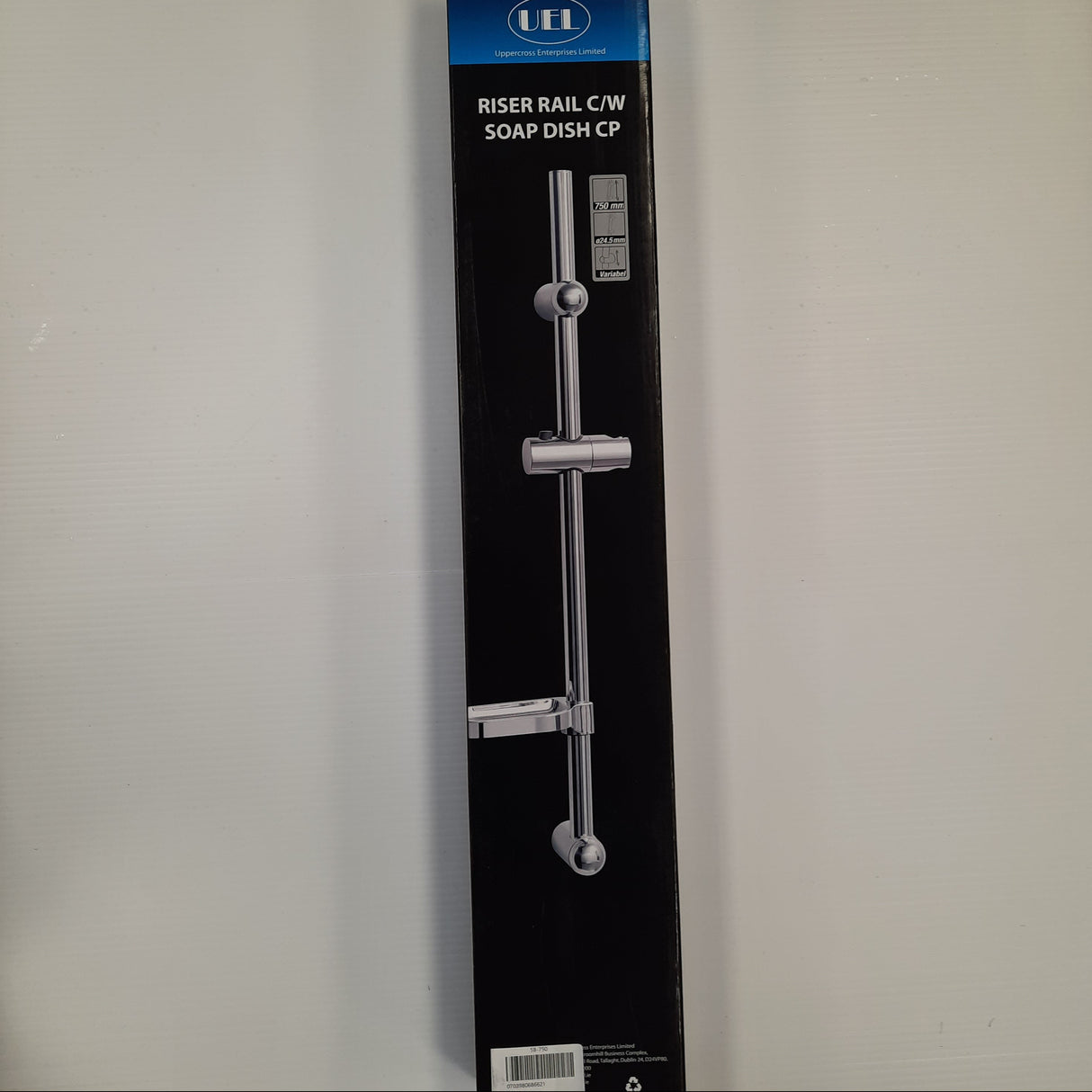 RISER RAIL C/W SOAP DISH CP