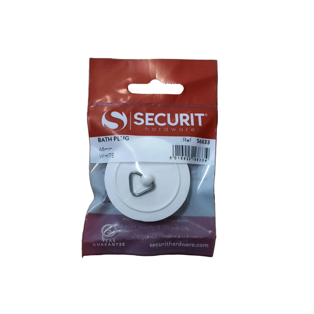 Bath Plug White 46mm CLASSIC