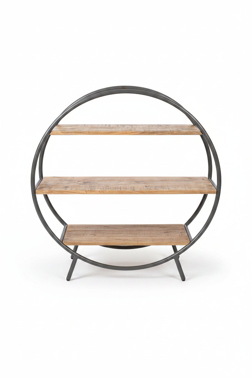 SAVANNAH BOOKCASE ROUND - Dark