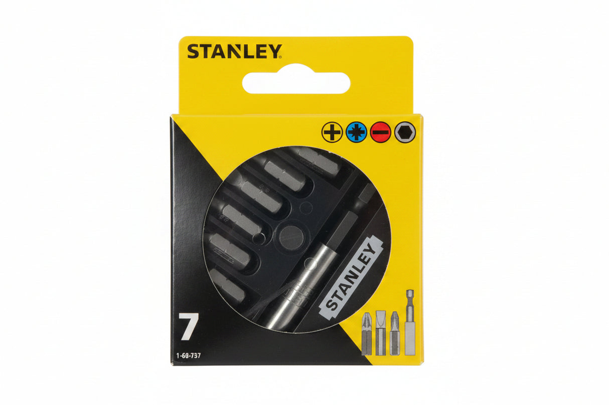 Stanley Slotted/Phillips/Pozidriv Insert Bit Set 7 Piece