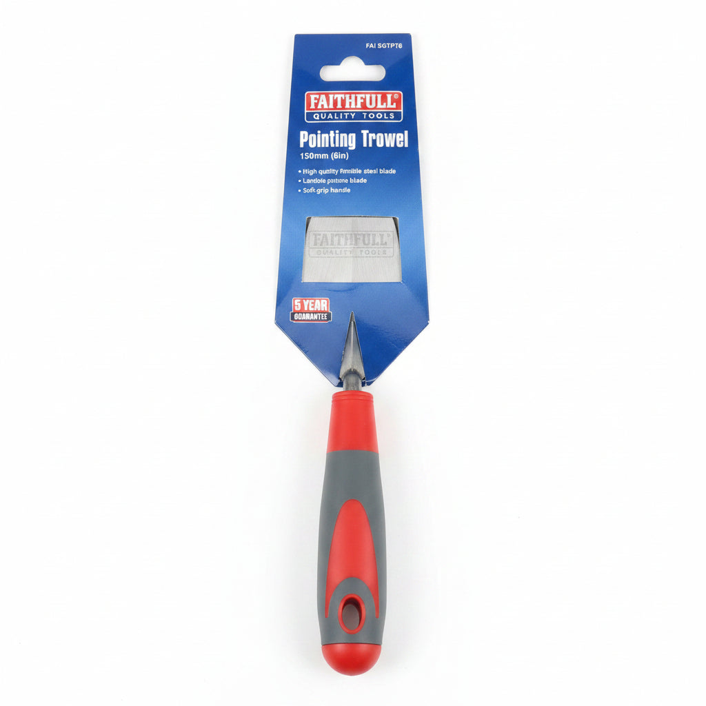 Faithfull Pointing Trowel Soft Grip Handle 150mm