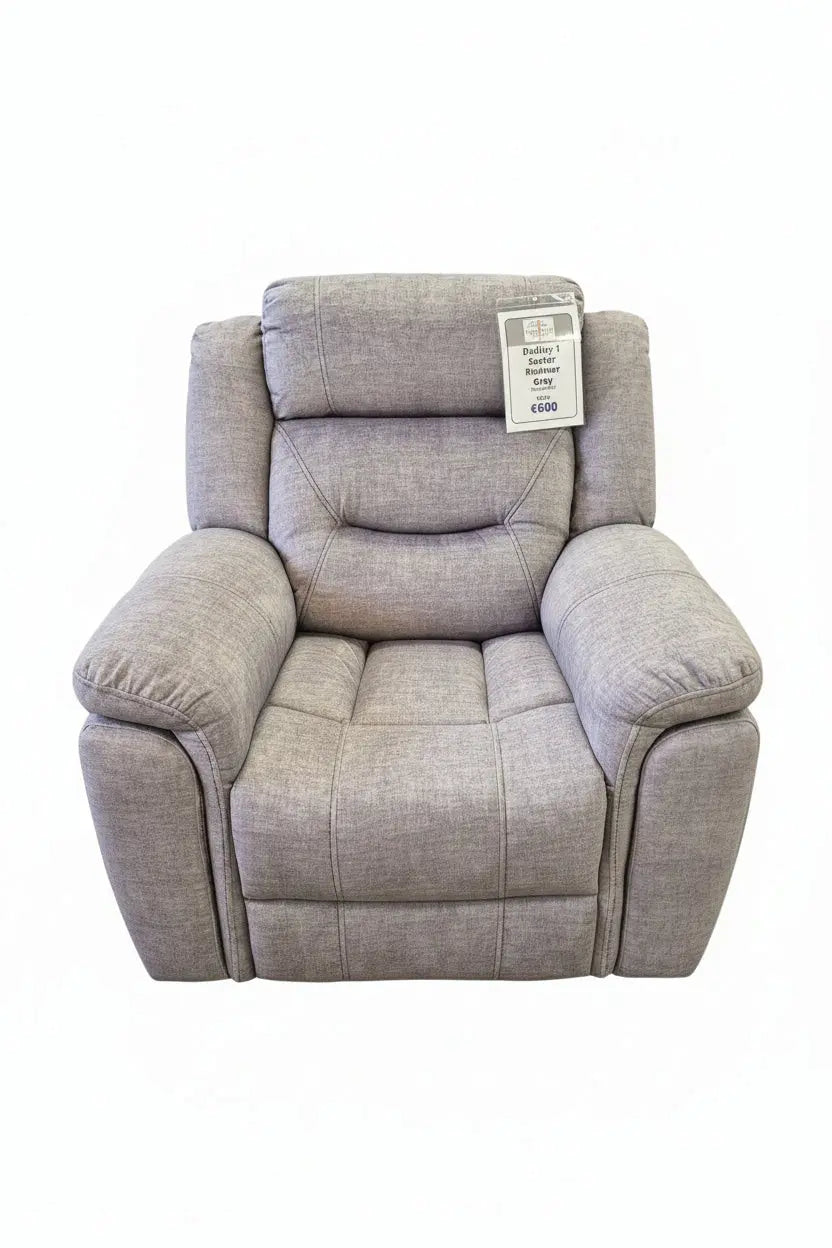 DUDLEY 1 SEATER RECLINER GREY VIDA