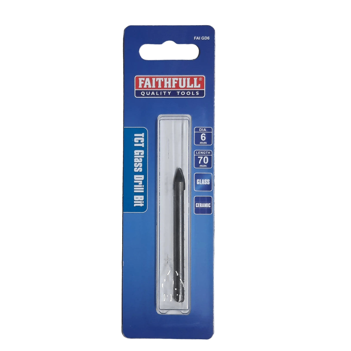 Faithfull Tile & Glass Drill Bit 6mm
