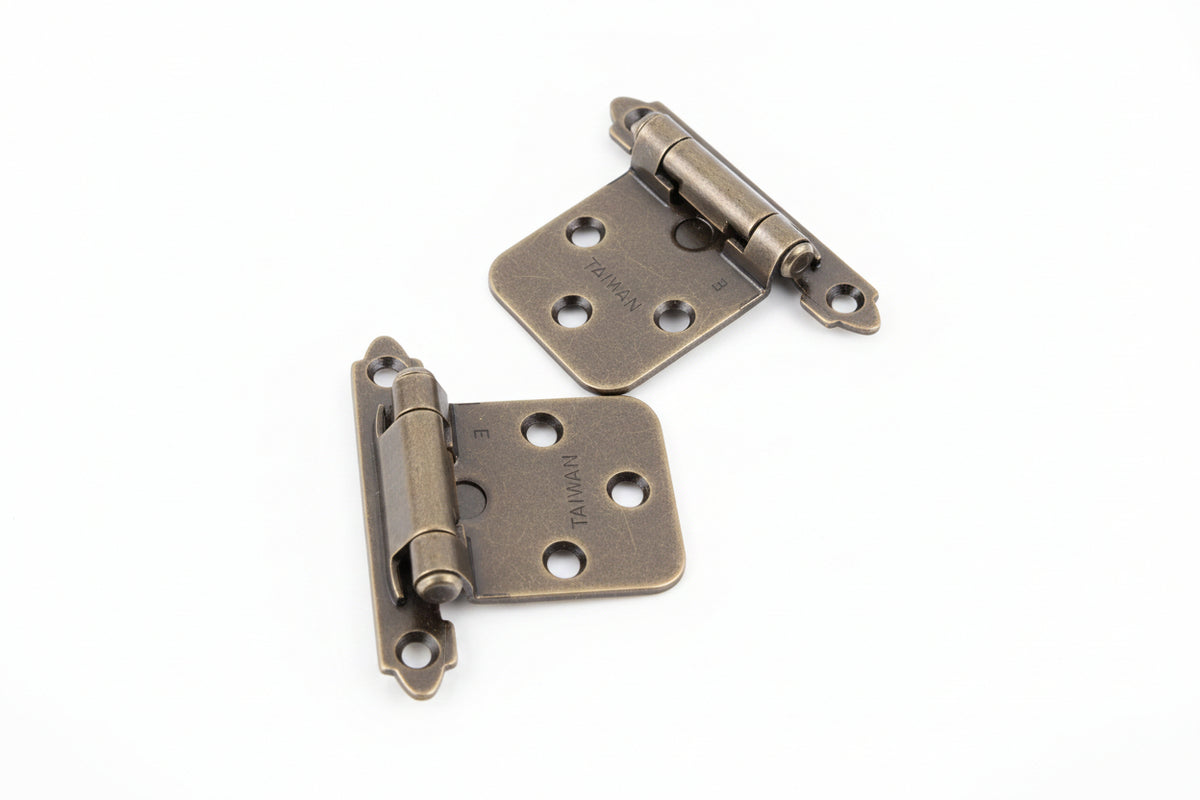 Self Closing Cabinet Hinges Bronze Pack of 2