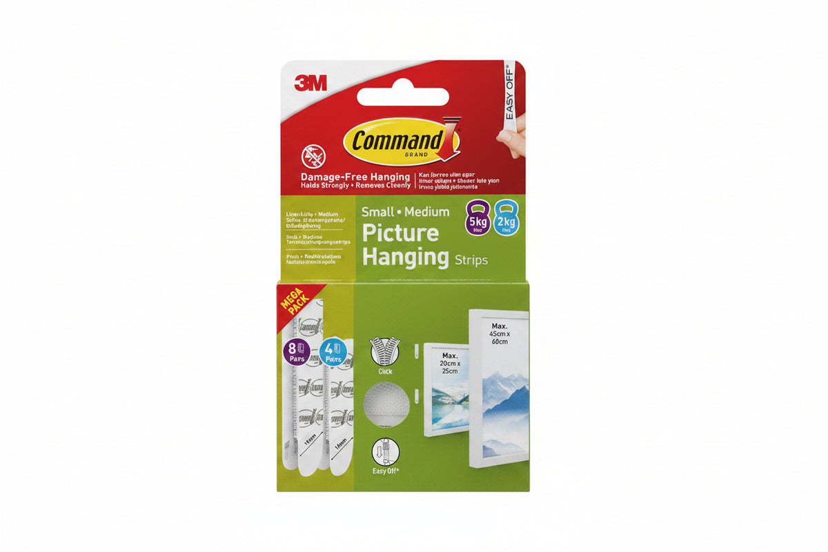 3M Command Picture Hanging Strips Medium & Small Mega Pack