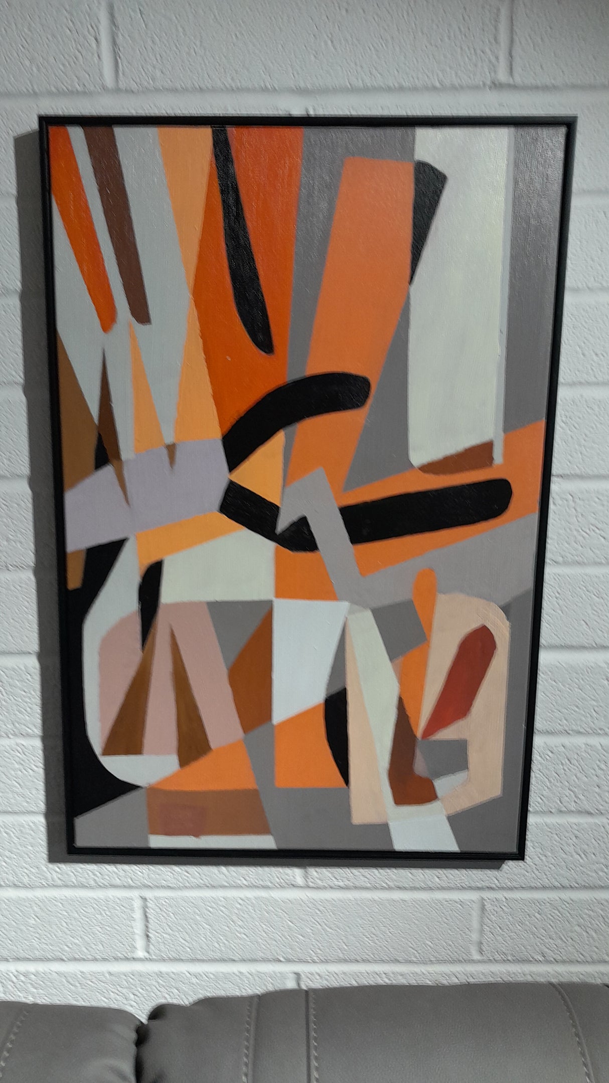 Framed Oil Painting - Funky Multi Fun