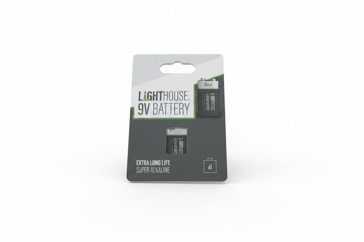 Lighthouse 9V LR61 Alkaline Battery 1100 mAh