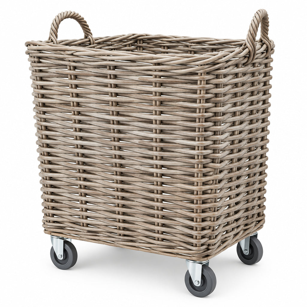 Marcia Square Basket With Wheels Large