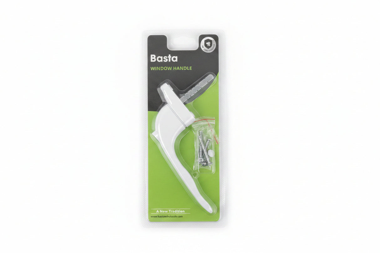 Basta Zeta Locking Window Handle Crimped 50mm