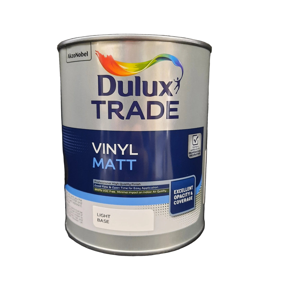 Dulux Trade Vinyl Matt 99.9% VOC Free Light Base 1l
