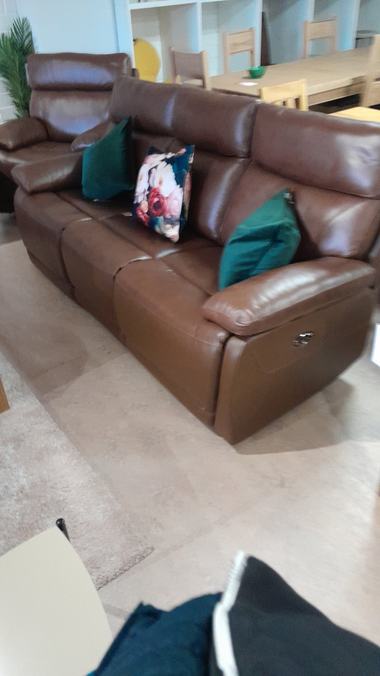 Lawson 3 Seater Electric - Brown