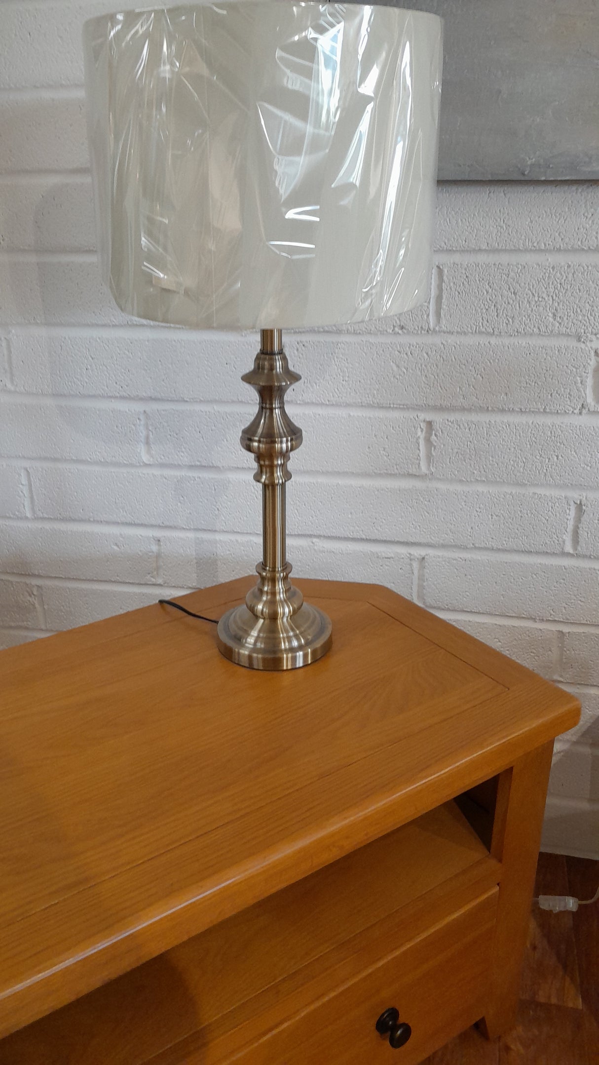 Table Lamp - Antique Brass, inc shade