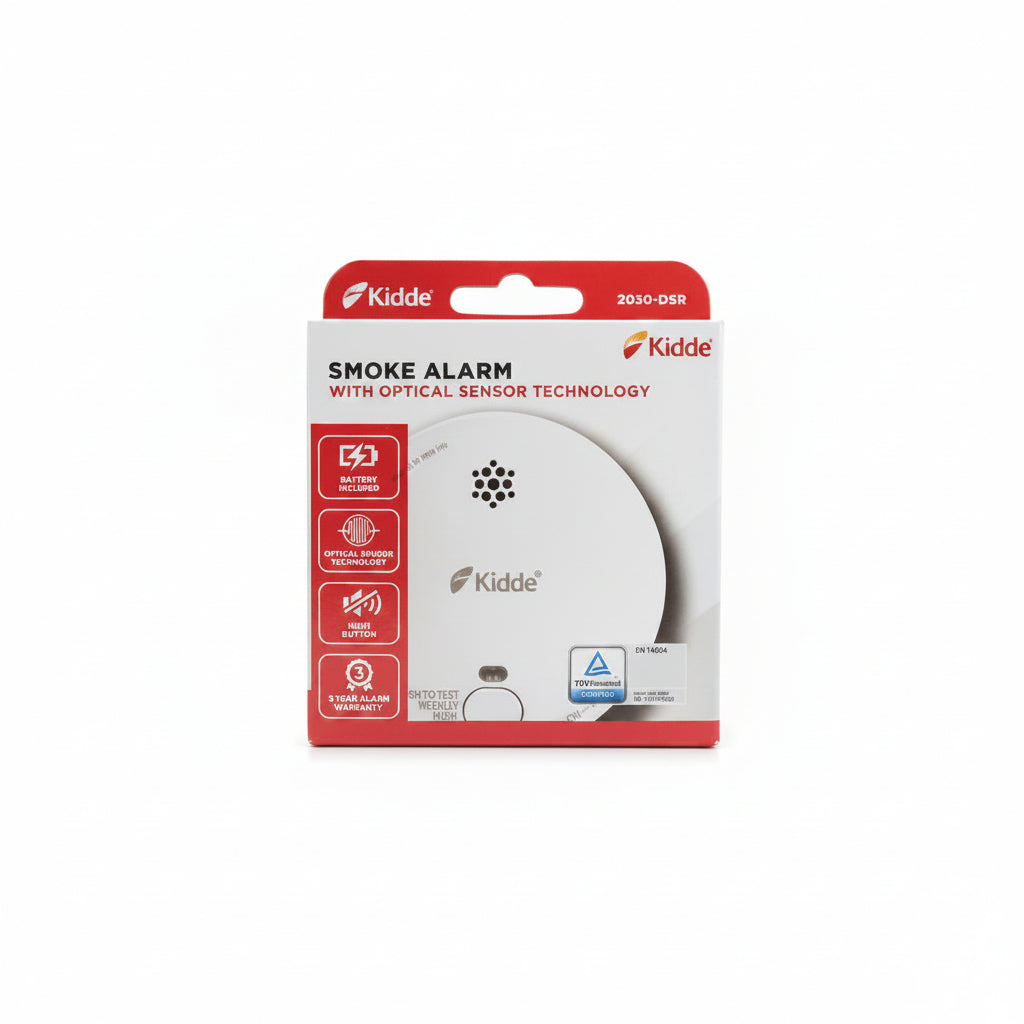 Kidde 2030-DSR Battery Operated Optical Smoke Alarm White