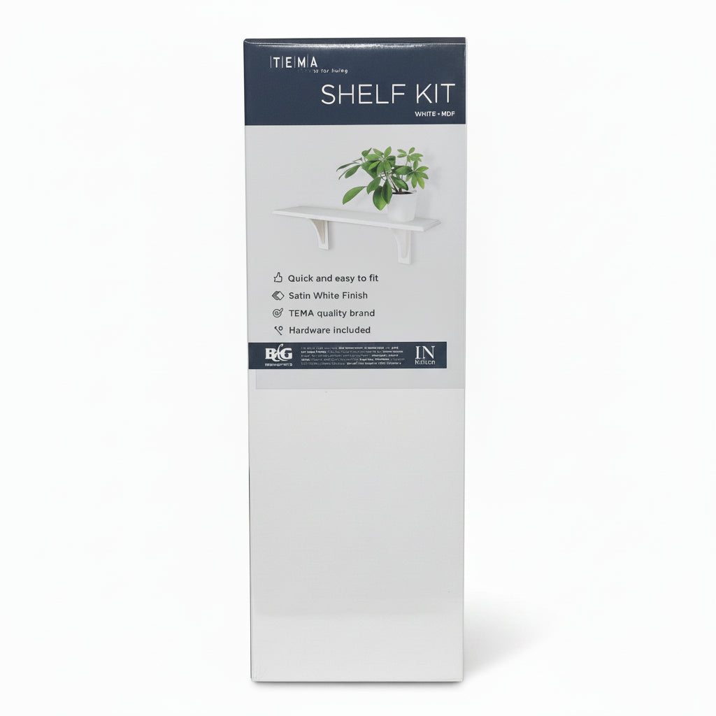 Tema Shelf Kit White 2ft