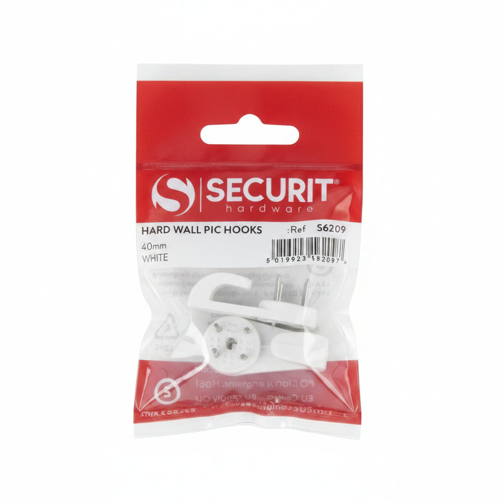 Wall Picture Hook 40mm Pack of 2