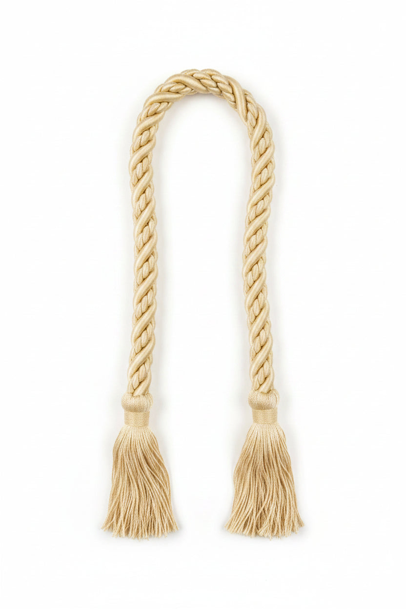 TIEBACKS CHAMPAGNE ROPE
