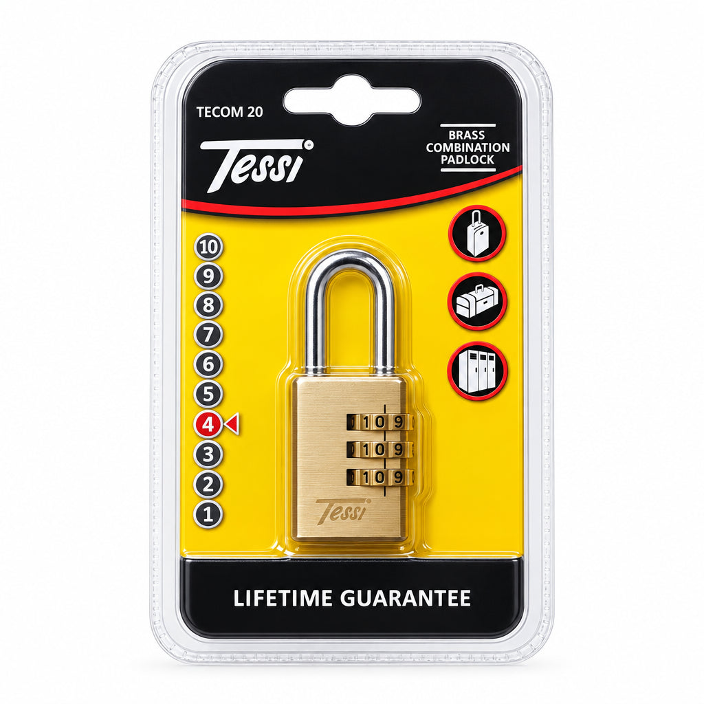 Tessi Combination Padlock 20mm