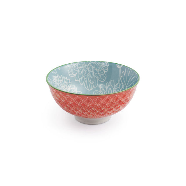 GREY FLORAL NIBBLE BOWL 12 CM
