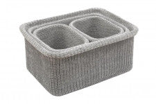 GREY STORAGE BASKET SMALL