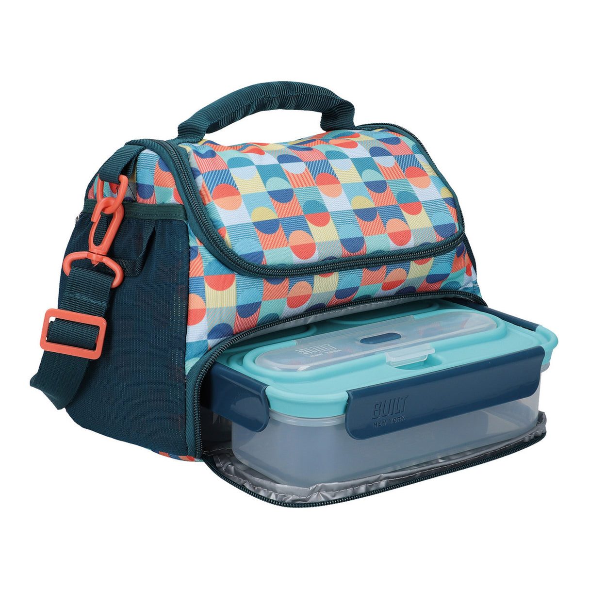 BUILT RETRO 5L LUNCH BAG WITH STORAGE COMPARTMENT