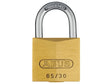 ABUS COMPACT BRASS PADLOCK 65/30