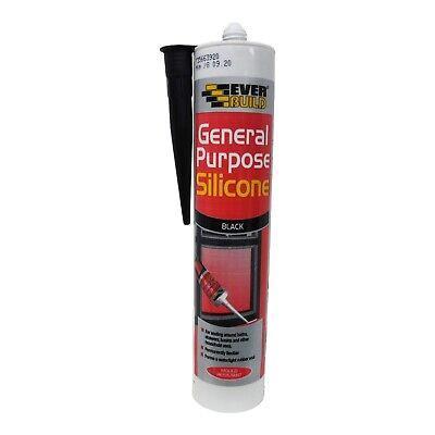 EVERBUILD SILICONE SEALANT BLACK 280ML
